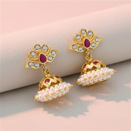 Antique Jhumki With Gold Plating