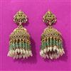Antique Jhumki With Matte Gold Plating