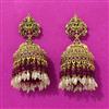 Antique Jhumki With Matte Gold Plating