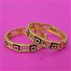 Antique Openable Bangles With Matte Gold Plating