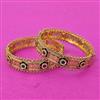 Antique Openable Bangles With Matte Gold Plating