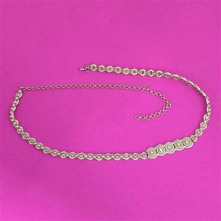 Antique Classic Belt With Mehndi Plating