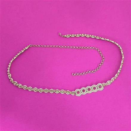 Antique Classic Belt With Mehndi Plating