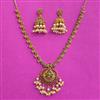 Antique Moti Necklace With Matte Gold Plating