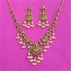 Antique South Indian Necklace With Matte Gold Plating