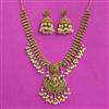 Antique Temple Necklace With Matte Gold Plating