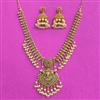 Antique Temple Necklace With Matte Gold Plating