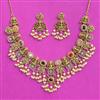 Antique South Indian Necklace With Matte Gold Plating