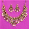 Antique South Indian Necklace With Matte Gold Plating