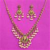 Antique Temple Necklace With Matte Gold Plating