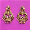 Antique Classic Earring With Matte Gold Plating
