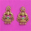 Antique Classic Earring With Matte Gold Plating
