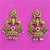 Antique Classic Earring With Matte Gold Plating