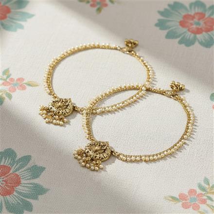 Antique Classic Payal With Matte Gold Plating