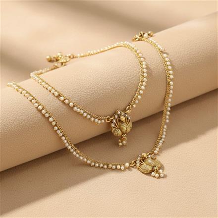 Antique Classic Payal With Matte Gold Plating