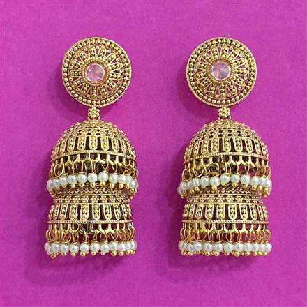 Antique Jhumki With Gold Plating