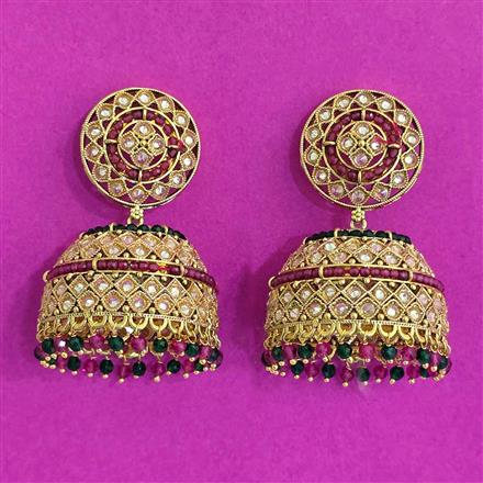 Antique Jhumki With Gold Plating