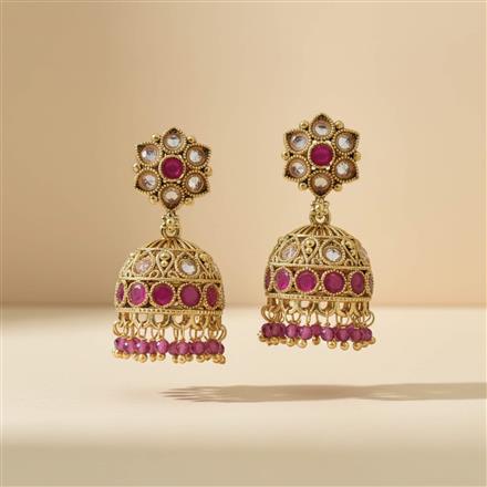 Antique Jhumki With Gold Plating