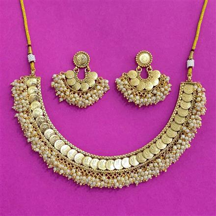 Antique Temple Necklace With Gold Plating