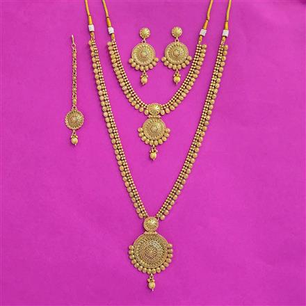 Antique Combo Necklace SetSet With Gold Plating