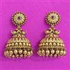 Antique South Indian Earring With Matte Gold Plating
