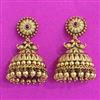 Antique South Indian Earring With Matte Gold Plating