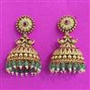 Antique South Indian Earring With Matte Gold Plating