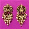 Antique Temple Earring With Matte Gold Plating