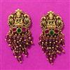 Antique Temple Earring With Matte Gold Plating