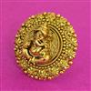 Antique Temple Ring With Matte Gold Plating