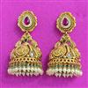 Antique Jhumki With Matte Gold Plating