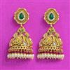 Antique Jhumki With Matte Gold Plating