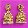 Antique Jhumki With Matte Gold Plating