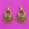 Antique Classic Earring With Matte Gold Plating