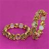Antique Openable Bangles With Matte Gold Plating