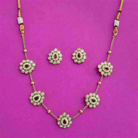 Antique Classic Necklace Set With Gold Plating