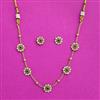 Antique Delicate Necklace Set With Gold Plating