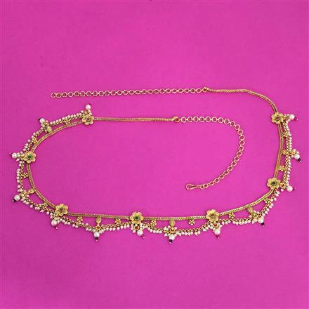 Antique Moti Belt With Gold Plating