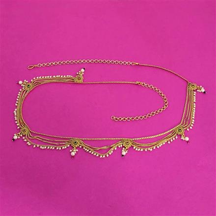 Antique Moti Belt With Gold Plating