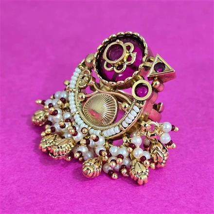 Antique Adjustable Ring With Gold Plating