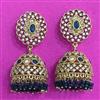 Antique Jhumki With Mehndi Plating