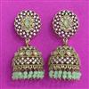 Antique Jhumki With Mehndi Plating