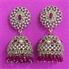 Antique Jhumki With Mehndi Plating