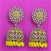 Antique Jhumki With Mehndi Plating