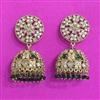 Antique Jhumki With Mehndi Plating