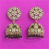 Antique Jhumki With Mehndi Plating