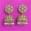 Antique Jhumki With Mehndi Plating