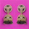 Antique Jhumki With Mehndi Plating