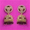 Antique Jhumki With Mehndi Plating