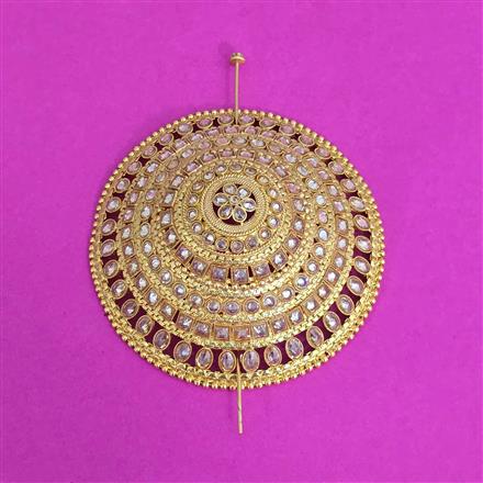 Antique Classic Hair Brooch With Gold Plating
